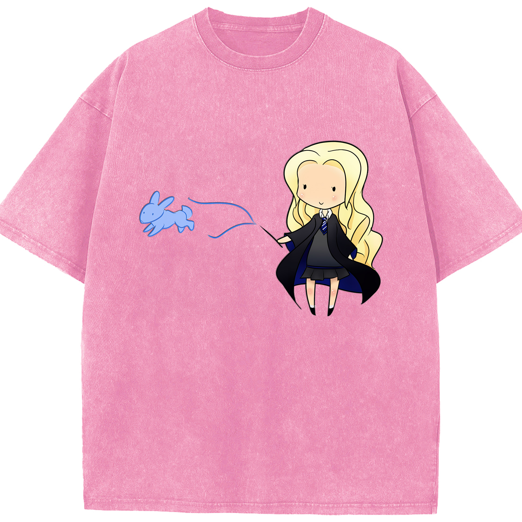 （画像用） Harry Potter ハリー・ポッターシリーズ 綿100% ヴィンテージ風 半袖Tシャツ（フロントプリント）